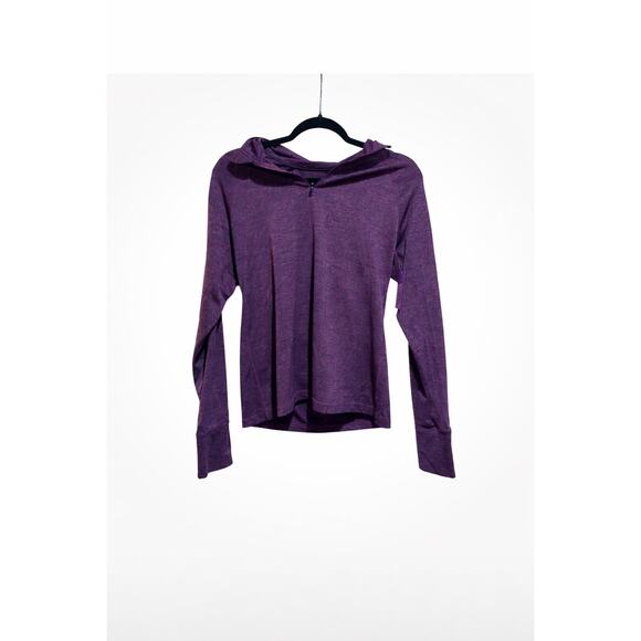 Ideology Tops - Ideology Purple Heathered 1/2 Zip Active Top Women’s Medium Long Sleeve Athletic